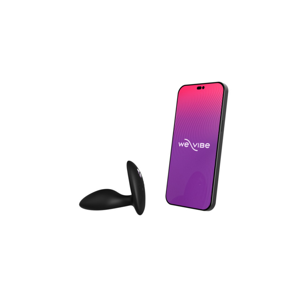 Анальная пробка з вибрацией We-Vibe Ditto+ Satin Black (Вивайб) с пультом и управлением с телефона, черная фото №3 — секс игрушки: Украина, NO TABOO