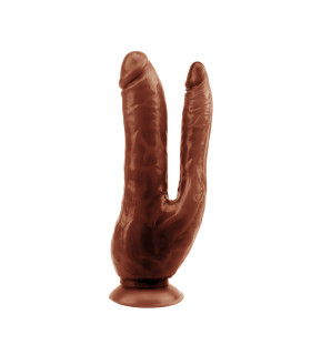 Фаллоимитатор двойной Chisa Dark Magic Dual Penis, коричневый - No Taboo