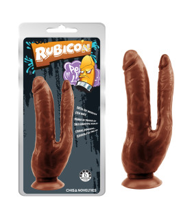 Фаллоимитатор двойной Chisa Dark Magic Dual Penis, коричневый - No Taboo