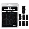 Набор насадок на член рельефных GK Power Chisa черный, 7 шт фото №1 — секс игрушки: Украина, NO TABOO