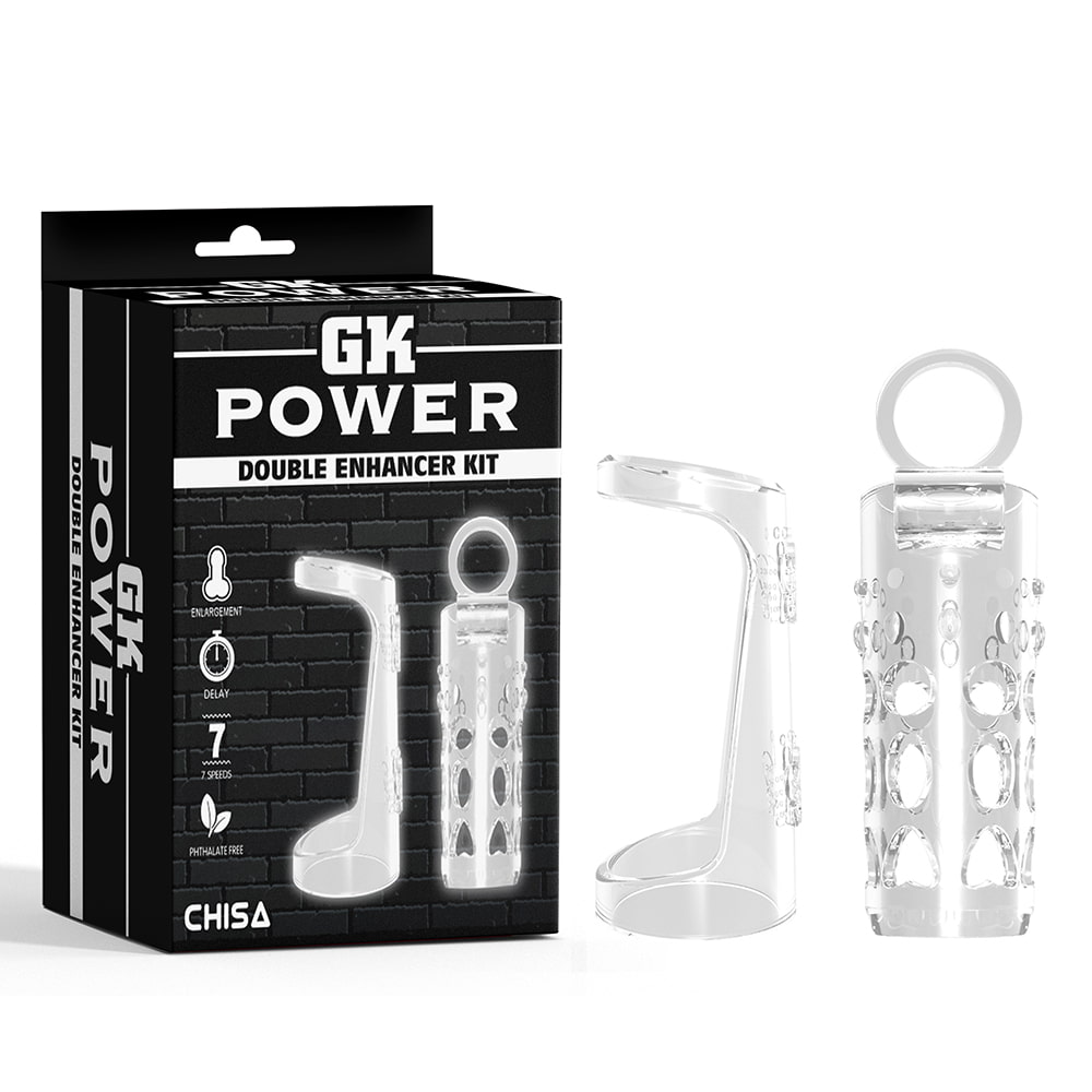 Набор насадок на член GK Power Chisa прозрачные, 2 шт фото №0 — секс игрушки: Украина, NO TABOO