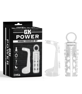 Набор насадок на член GK Power Chisa прозрачные, 2 шт - No Taboo