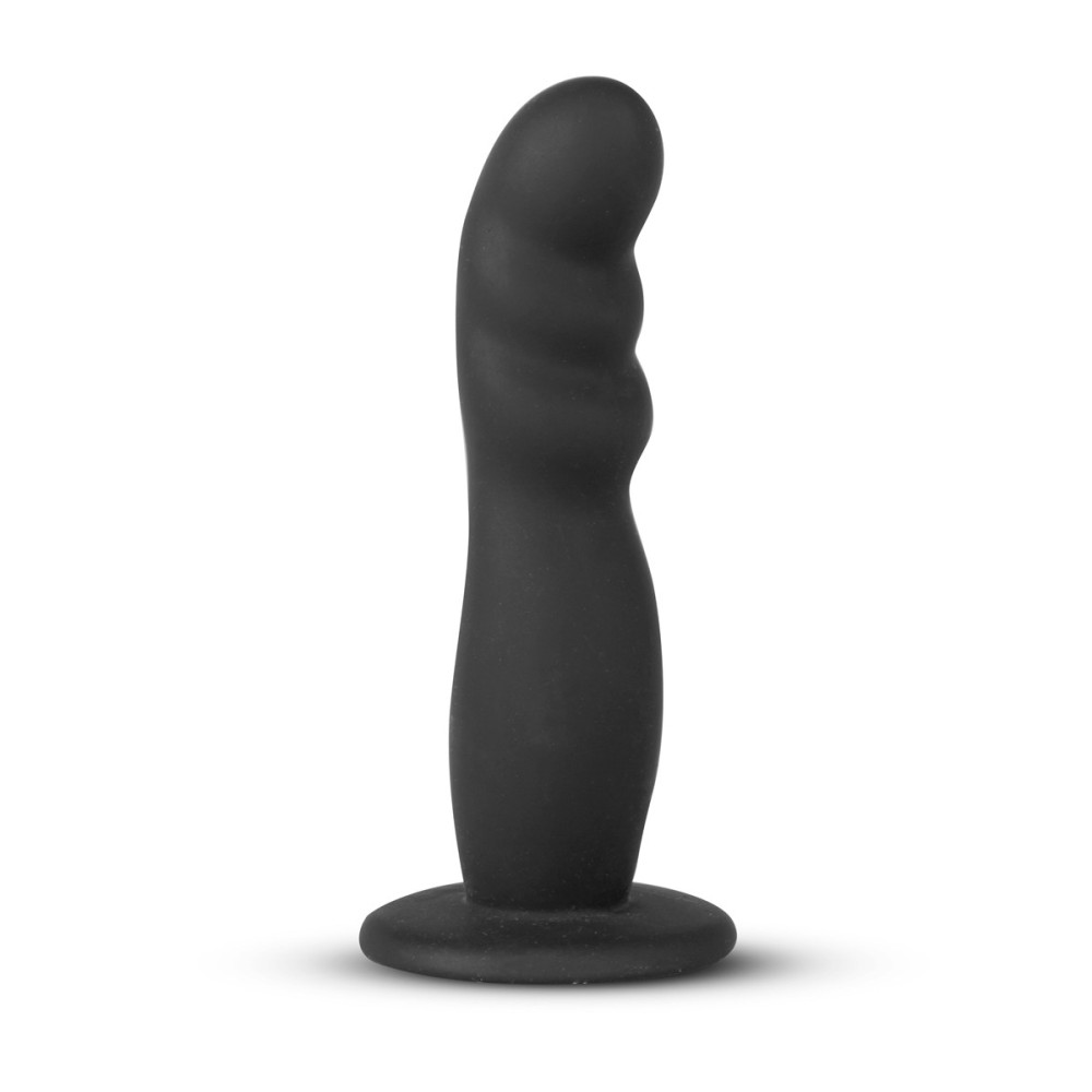 Страпон на ремнях Easytoys с рельефной насадкой, черный, 13 х 3.1 см фото №4 — секс игрушки: Украина, NO TABOO