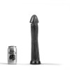 Фаллоимитатор гигантский на присоске, с рельефом All Black черный, 31 х 6 см фото №7 — секс игрушки: Украина, NO TABOO