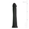 Фаллоимитатор гигантский на присоске, с рельефом All Black черный, 31 х 6 см фото №8 — секс игрушки: Украина, NO TABOO