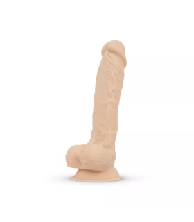 Вибратор реалистичный на присоске Conrad Real Fantasy бежевый, 20 х 4.5 см - No Taboo