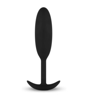 Анальная пробка нереалистичная, S, Heavy Fulfiller черный, 9.3 х 2 см - No Taboo