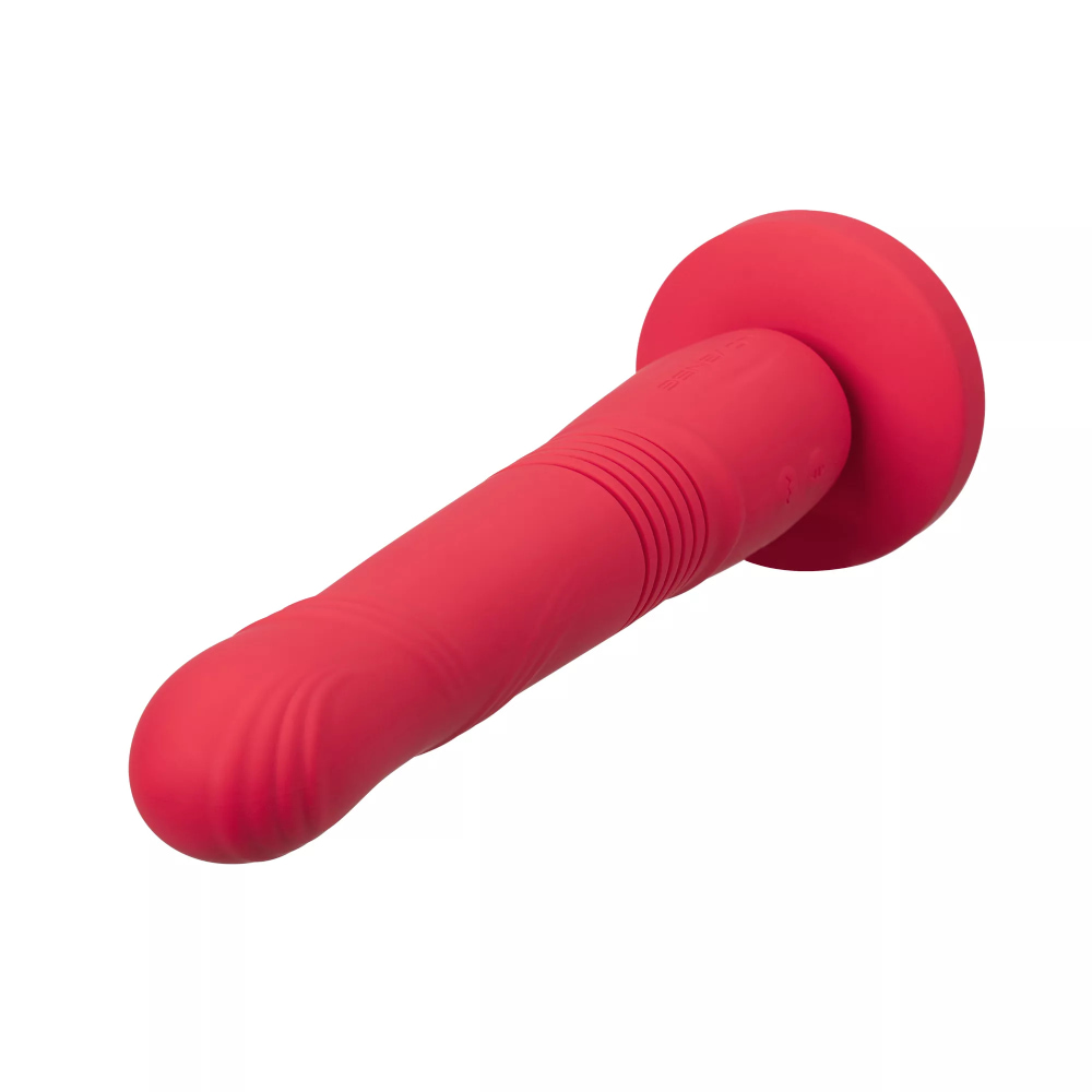 Вибратор смарт с фрикциями Lovense Gravity на присоске, красный, 25.9 х 3.7 см фото №4 — секс игрушки: Украина, NO TABOO
