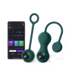 Вагинальные шарики с подключением к приложению Magic Motion Set Bolas Crystal Duo Smart Kegel зеленые фото №1 — секс игрушки: Украина, NO TABOO