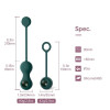 Вагинальные шарики с подключением к приложению Magic Motion Set Bolas Crystal Duo Smart Kegel зеленые фото №7 — секс игрушки: Украина, NO TABOO