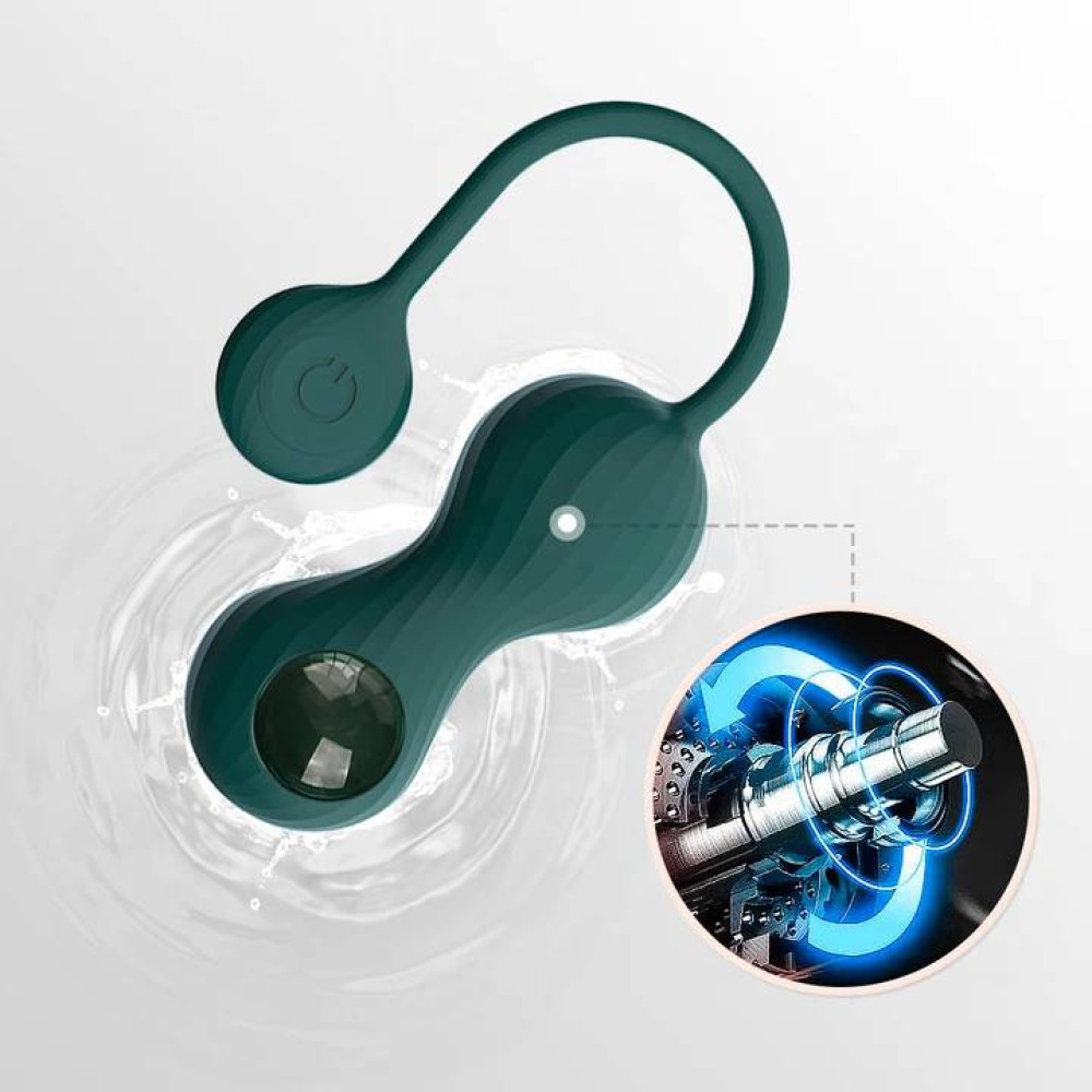 Вагинальные шарики с подключением к приложению Magic Motion Set Bolas Crystal Duo Smart Kegel зеленые фото №9 — секс игрушки: Украина, NO TABOO