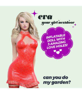 Секс-кукла Crushious Eva с 3 отверстиями, бежевая, 155 см - No Taboo