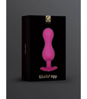 Вагинальный тренажер с подключением к приложению Gvibe Gballs 3 розовый, 8 х 3 см - No Taboo