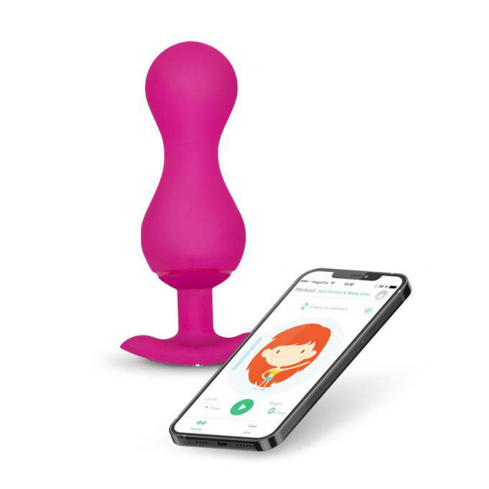 Вагинальный тренажер с подключением к приложению Gvibe Gballs 3 розовый, 8 х 3 см фото №0 — секс игрушки: Украина, NO TABOO