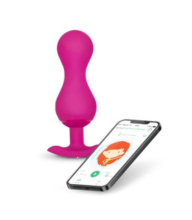 Вагинальный тренажер с подключением к приложению Gvibe Gballs 3 розовый, 8 х 3 см - No Taboo