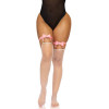 Подвязки для чулок Street Chic Leg Avenue, с бантиком и подвеской, розовые, One Size, фото №4 — секс шоп Украина, NO TABOO