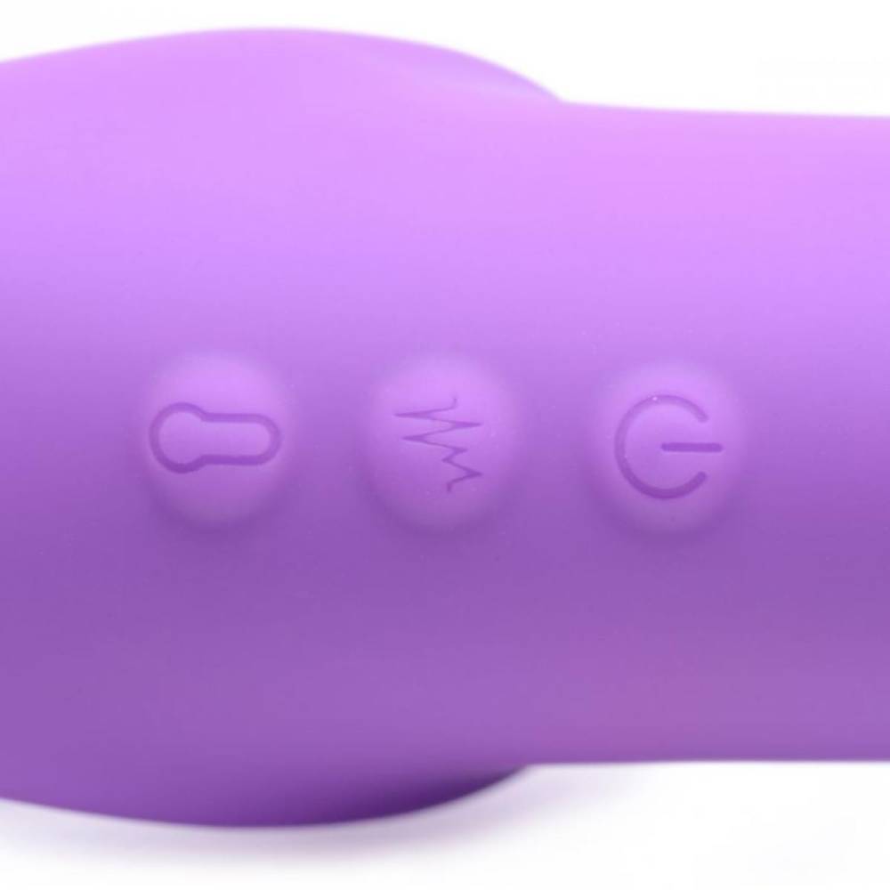 Страпон безремневой с вибрацией G-Pulse XR Brands, силиконовый, фиолетовый фото №6 — секс игрушки: Украина, NO TABOO