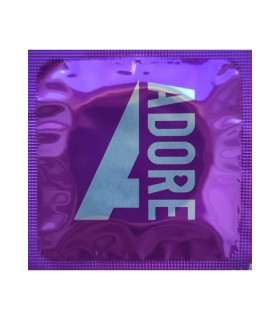 Презерватив суперпрочный Pasante Adore Ribbed Pleasure, 1 шт - No Taboo