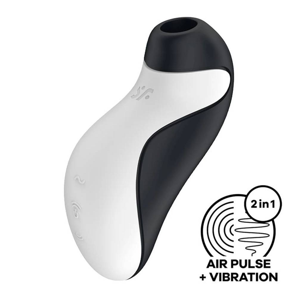 Вакуумный стимулятор клитора Satisfyer Orca черно-белый, 11. х 5.6 см фото №4 — секс игрушки: Украина, NO TABOO