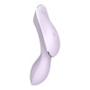 Вибратор двойной Satisfyer Curvy Trinity 2 с вакуумной стимуляцией, фиолетовый, 16.8 х 4.4 см фото №3 — секс игрушки: Украина, NO TABOO