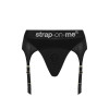 Трусы для страпона, M, с подвязками для чулок Strap-On-Me черные фото №10 — секс игрушки: Украина, NO TABOO