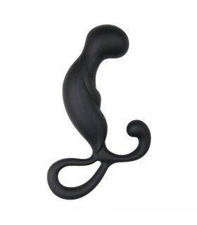 Массажер простаты рельефный Easytoys черный, 14 х 2.8 см - No Taboo