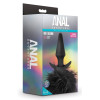 Анальная пробка хвостик зайчика Anal Adventures черная, 17.1 х 3.8 см фото №2 — секс игрушки: Украина, NO TABOO