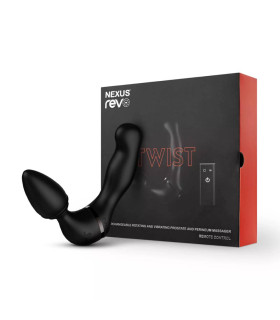 Анальный вибратор с дистанционным пультом Nexus Revo Twist черный, 9.8 х 4 см - No Taboo