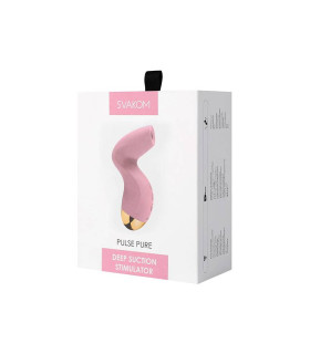 Вакуумный стимулятор клитора Svakom Pulse розовый, 12.9 х 4.3 см - No Taboo