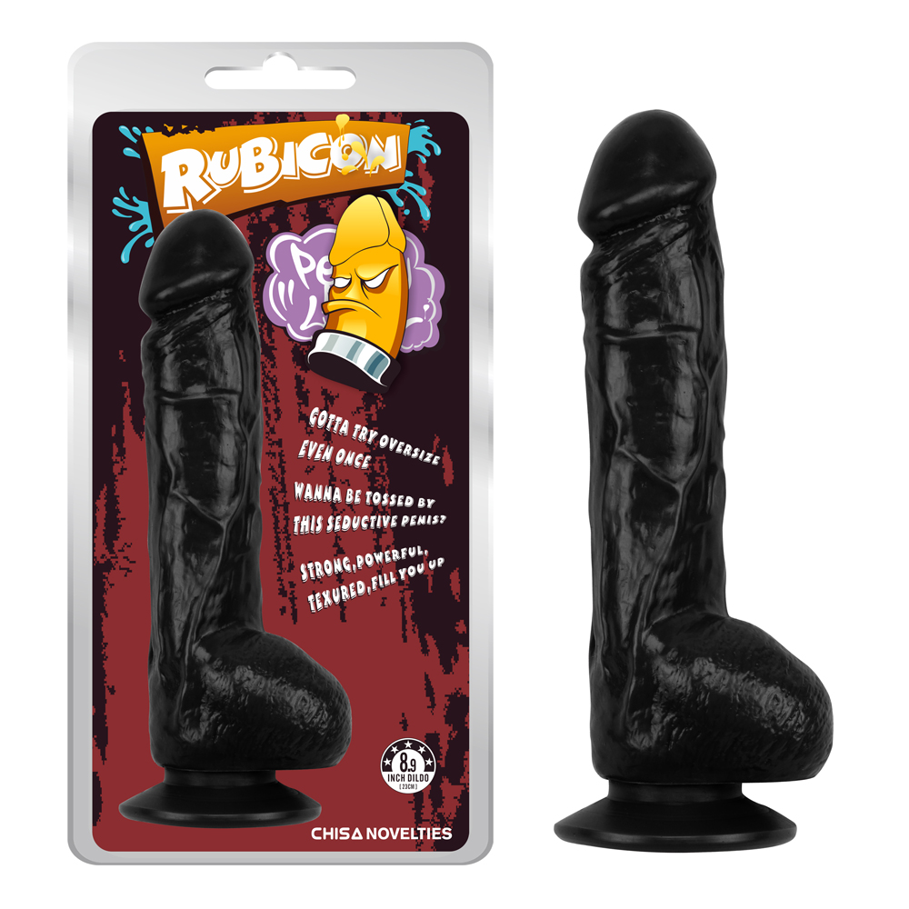 Фаллоимитатор реалистичный с присоской Rubicon Chisa, черный, 22.3 х 4.1 см фото №0 — секс игрушки: Украина, NO TABOO