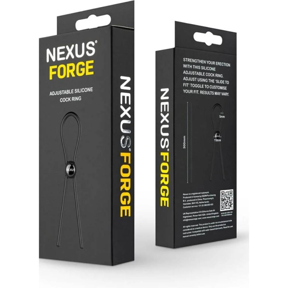 Лассо на член Nexus Forge черное, 30 см фото №6 — секс игрушки: Украина, NO TABOO
