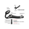 Безремневой страпон, S, с вибрацией и вакуумной стимуляцией Strap-On-Me с дистанционным пультом, черный, 14.7 х 3.4 см фото №6 — секс игрушки: Украина, NO TABOO
