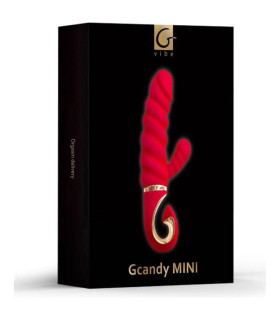 Вибратор-кролик рельефный Gcandy Mini Chili красный, 19 х 3.5 см - No Taboo