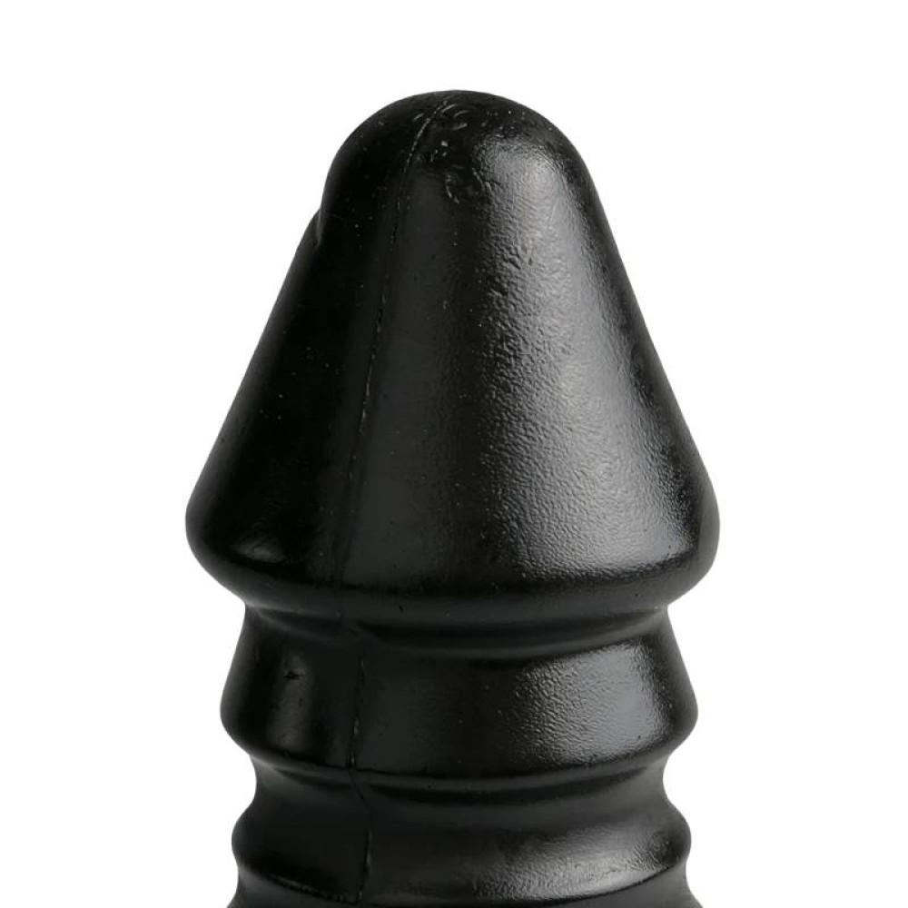 Фаллоимитатор анальный гигантский рельефный All Black черный, 26.5 х 5.5 см фото №2 — секс игрушки: Украина, NO TABOO