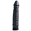 Фаллоимитатор анальный гигантский рельефный All Black черный, 26.5 х 5.5 см фото №1 — секс игрушки: Украина, NO TABOO