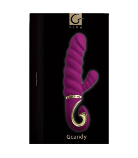 Вибратор-кролик рельефный Gcandy Sweet Raspberry фуксия, 22 х 4.5 см - No Taboo