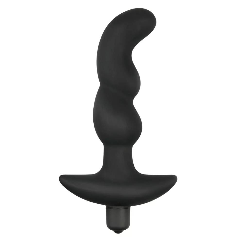 Массажер простаты с вибрацией Easytoys черный, 15.5 х 3.5 см фото №0 — секс игрушки: Украина, NO TABOO