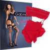 Сексуальные чулки Gabriella, XS/S, Erotica Calze Etiennett с двойным рантом, красные , фото №2 — секс шоп Украина, NO TABOO