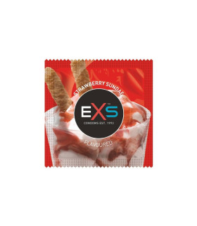 Оральні презервативи EXS зі смаком полуниці, 1 шт - No Taboo