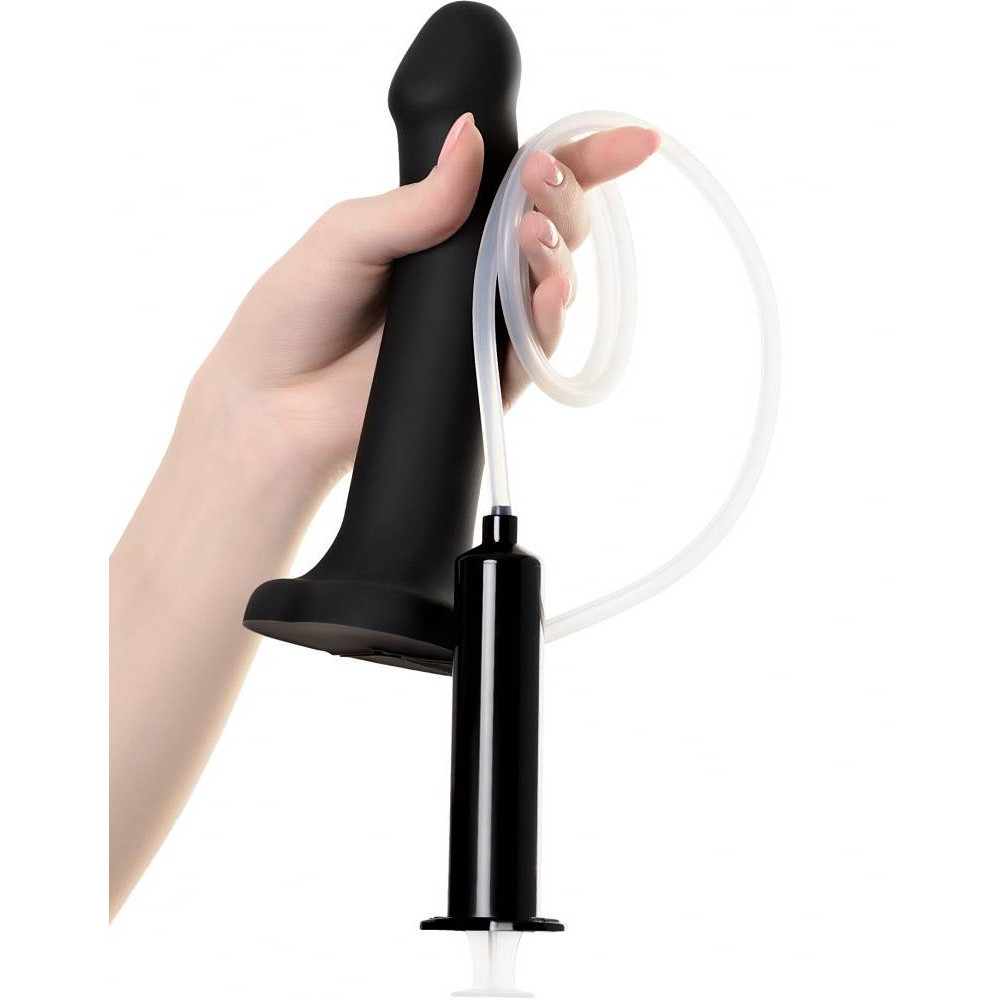 Фалоиммитатор с семяизвержением Strap-On-Me, черный, размер L, 19.6 х 3.6 см фото №11 — секс игрушки: Украина, NO TABOO