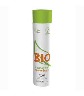 Массажное масло HOT BIO с ароматом стручкового перца, 100 мл - No Taboo