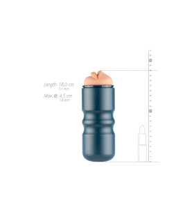 Мастурбатор в колбе Губки, Mouth Masturbator - Mocha - No Taboo
