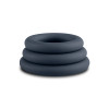 Набор эрекционных колец Boners 3-Piece Cock Ring Set - Grey, серые фото №5 — секс игрушки: Украина, NO TABOO