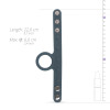 Двойное эрекционное кольцо Boners Cock Ball Strap - S/M, серое фото №2 — секс игрушки: Украина, NO TABOO