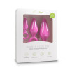 Набор анальных пробок Pink Buttplugs With Pull Ring - Set, розовый фото №1 — секс игрушки: Украина, NO TABOO