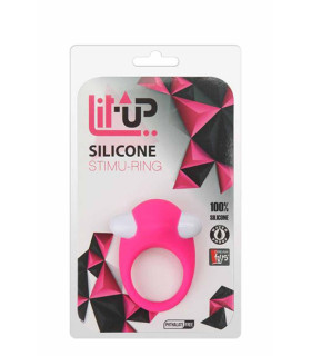 Эрекционное виброкольцо Dream Toys Lit-Up розовое, 3.2 см - No Taboo