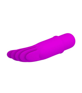 Мини-вибратор с клиторальными лепестками Gemma фиолетовый, 8,8 см - No Taboo