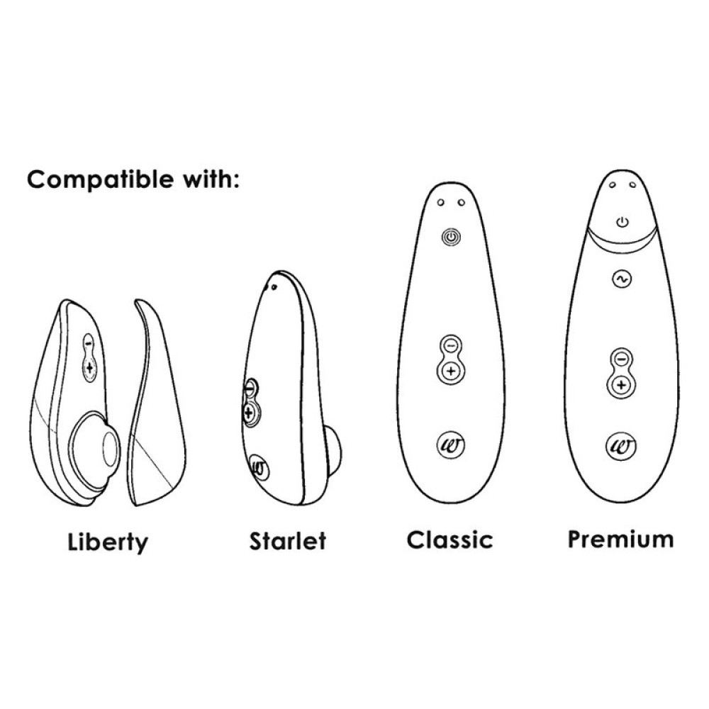 Набор насадок на Womanizer Premium, Liberty, Starlet, Classic, размер S фото №3 — секс игрушки: Украина, NO TABOO