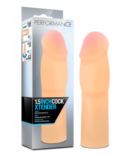 Насадка на пенис Blush Performance удлиняющая, бежевая, 15.6 х 3.9 см - No Taboo