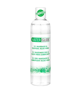Лубрикант и массажный гель 2 в1 WATERGLIDE ALOE VERA, 300 мл - No Taboo
